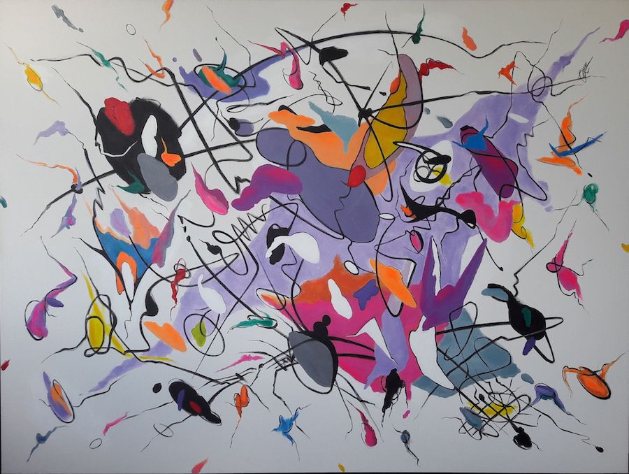 Titulo Aint no curefor love 140 x 105 Tecnica mixta